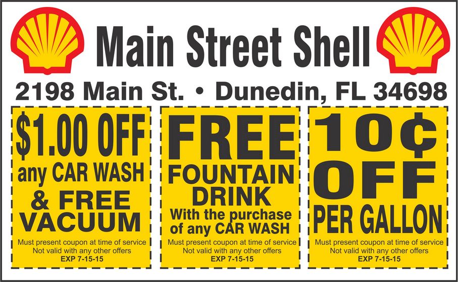 Coupon for Main Street Shell